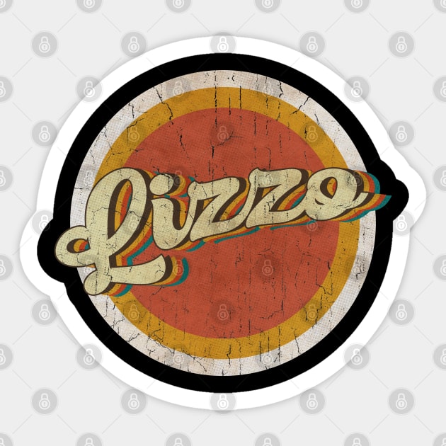 circle vintage Lizzo Sticker by KewanAlasStore